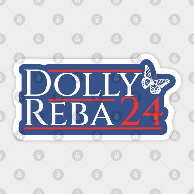 Dolly/Reba 24 Sticker by David Hurd Designs